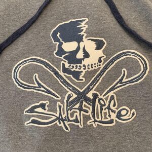Salt Life Hoodie Mens XL Skull Crossbones Pullover‎ Sweatshirt Extra Large